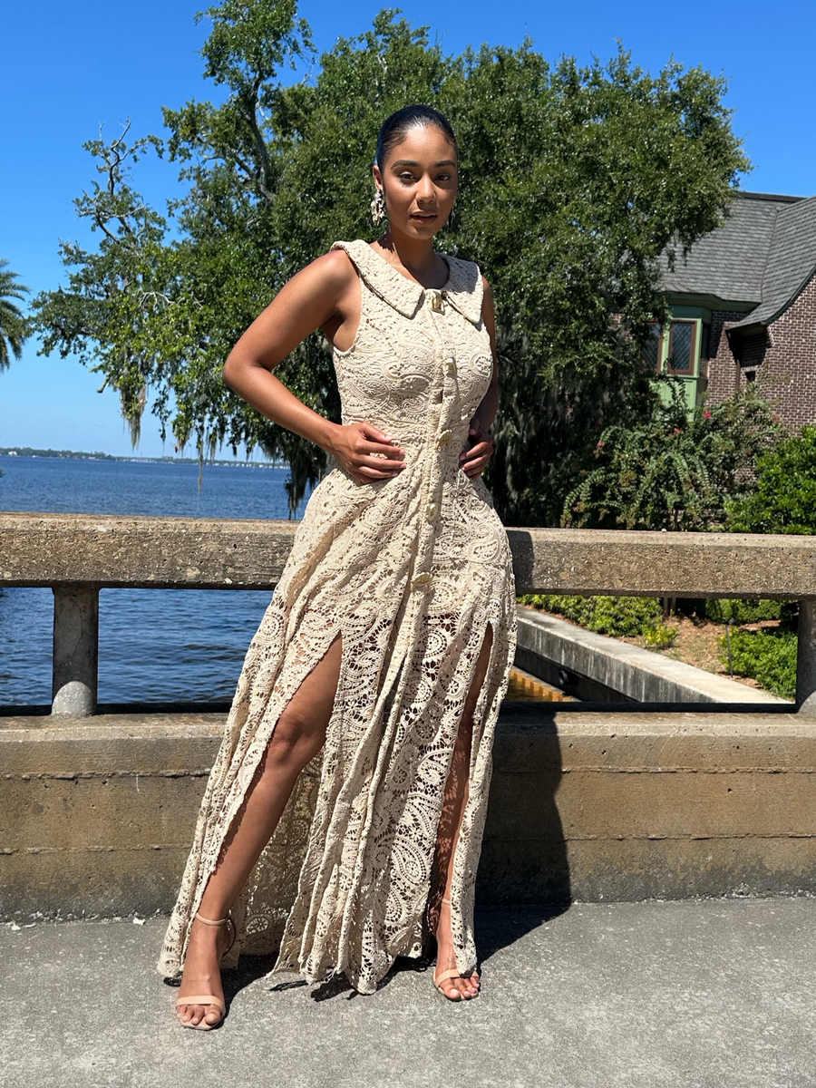 the lady like midi dress Mossman