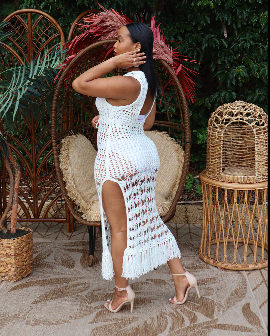 All White Now Crochet Dress Small fits up to 5/6 All White Now Crochet Dress Small fits up to 5/6