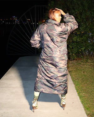 Camouflage Puffer Coat