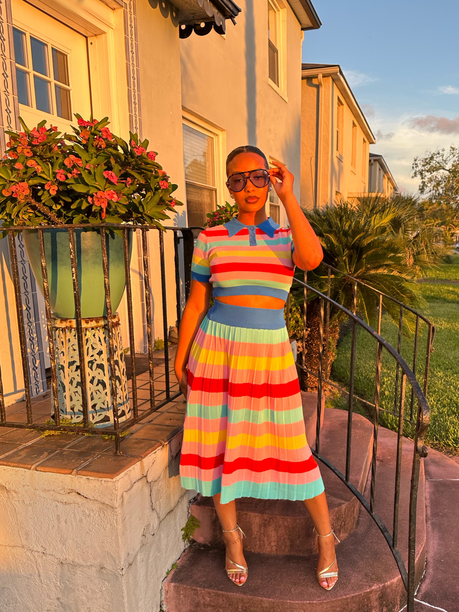That Girl Skirt Set BLUE