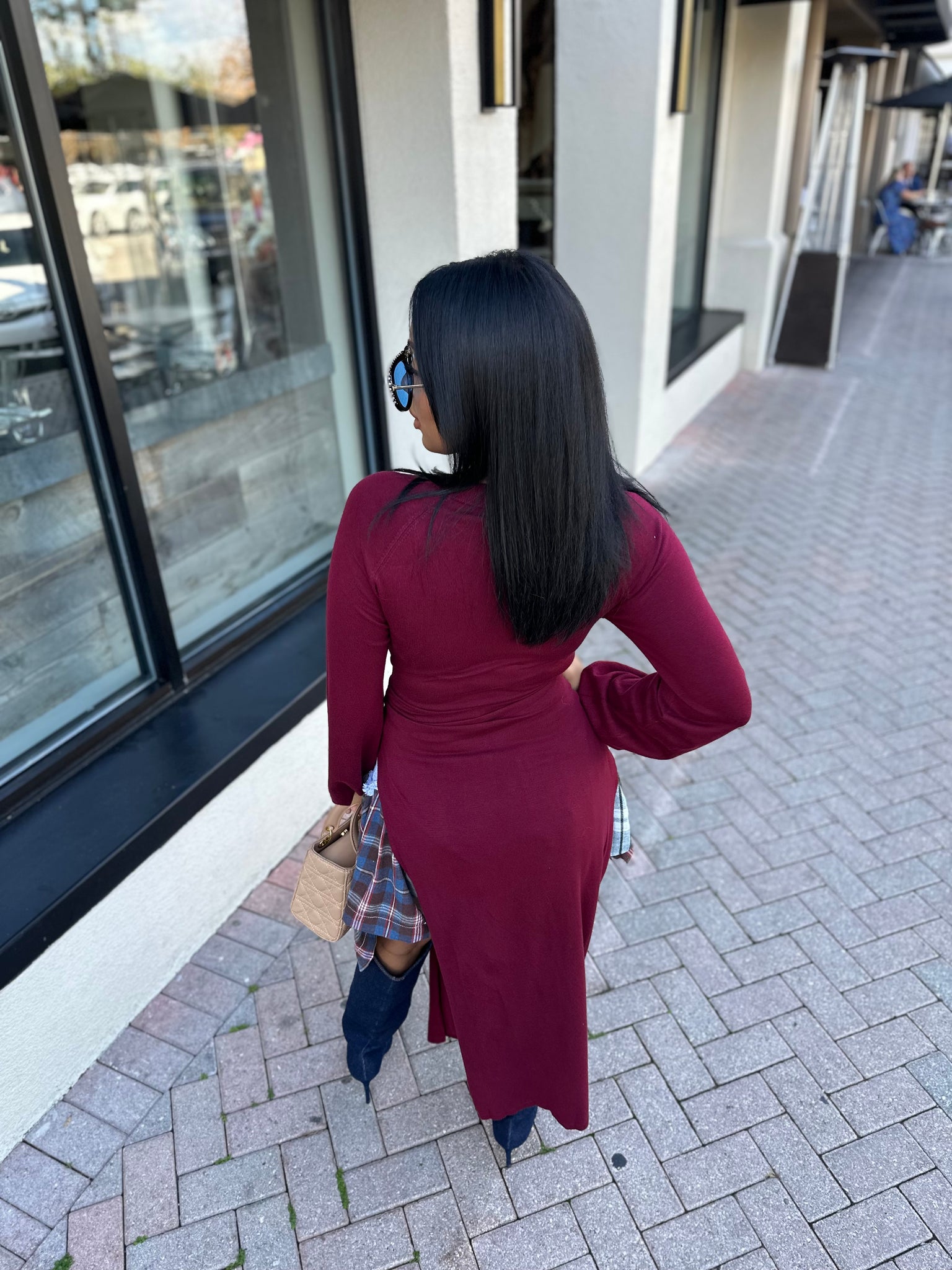 Right Vibes Burgundy