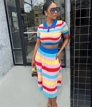 That Girl Skirt Set BLUE