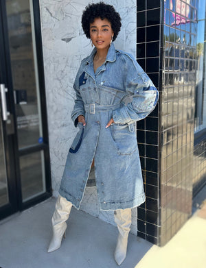 All Denim Trench