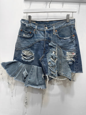 Reworked Levi's Skirt
