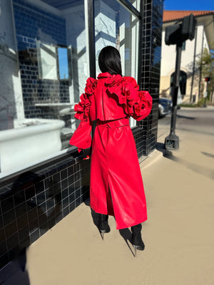 Cherry Bomb Ruffle Coat