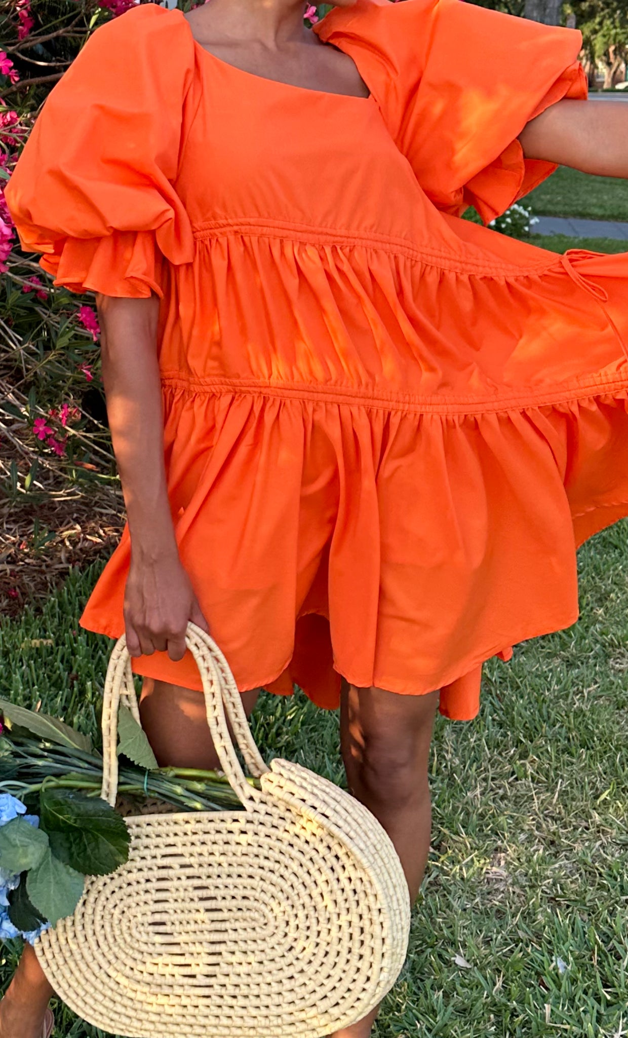 Babydoll Dress ORANGE Meow and Barks Boutique Babydoll Dress ORANGE Meow and Barks Boutique
