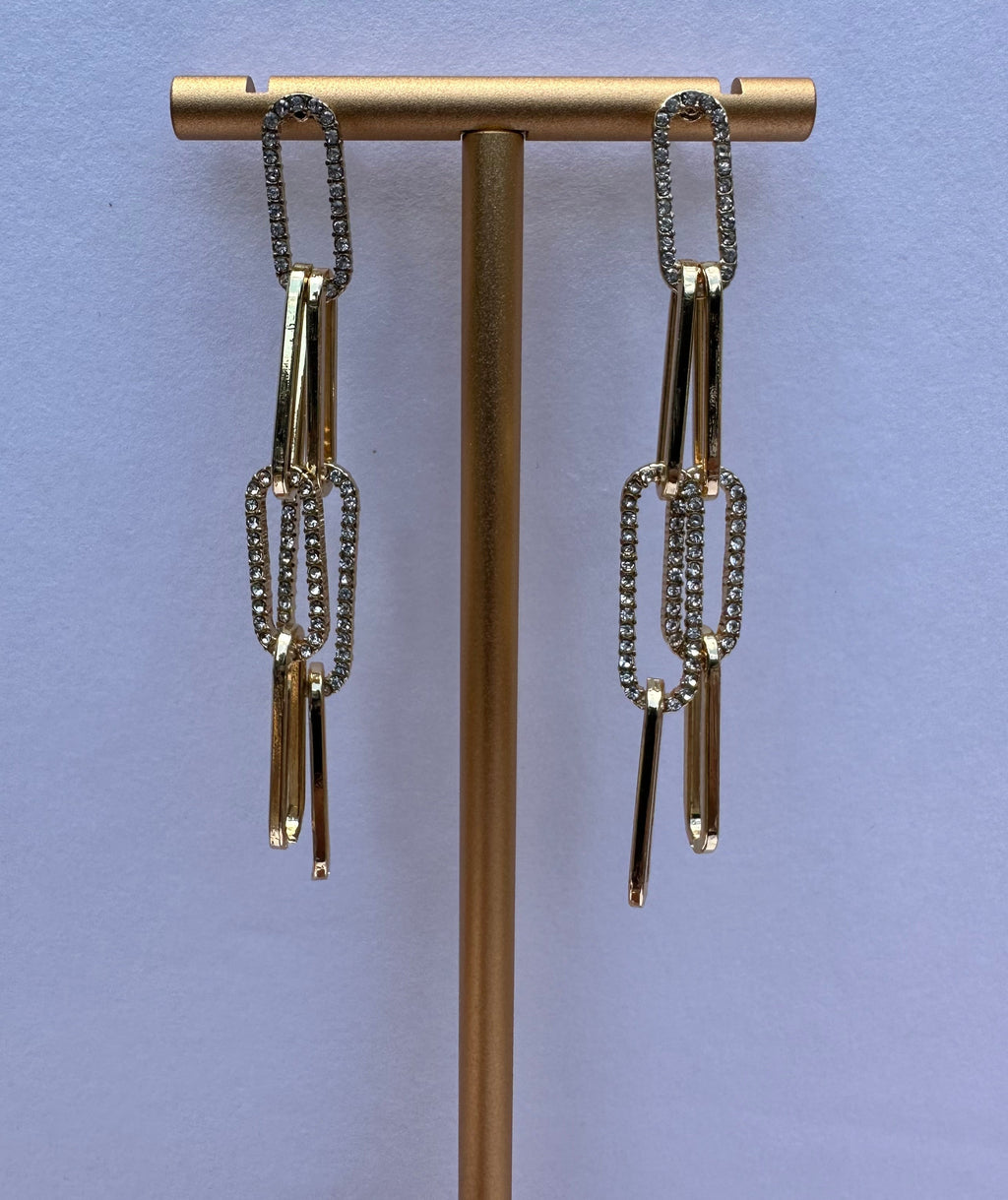 No Holding Chain Earrings GOLD