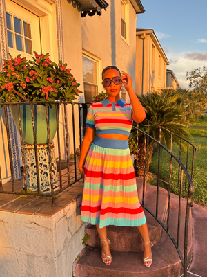 That Girl Skirt Set BLUE