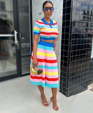 That Girl Skirt Set BLUE