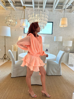 Peach Birthday Dress NEW TODAY