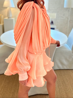 Peach Birthday Dress NEW TODAY