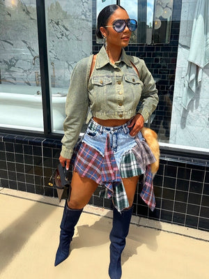 Cloth Talk Jean Skirt RESTOCKED