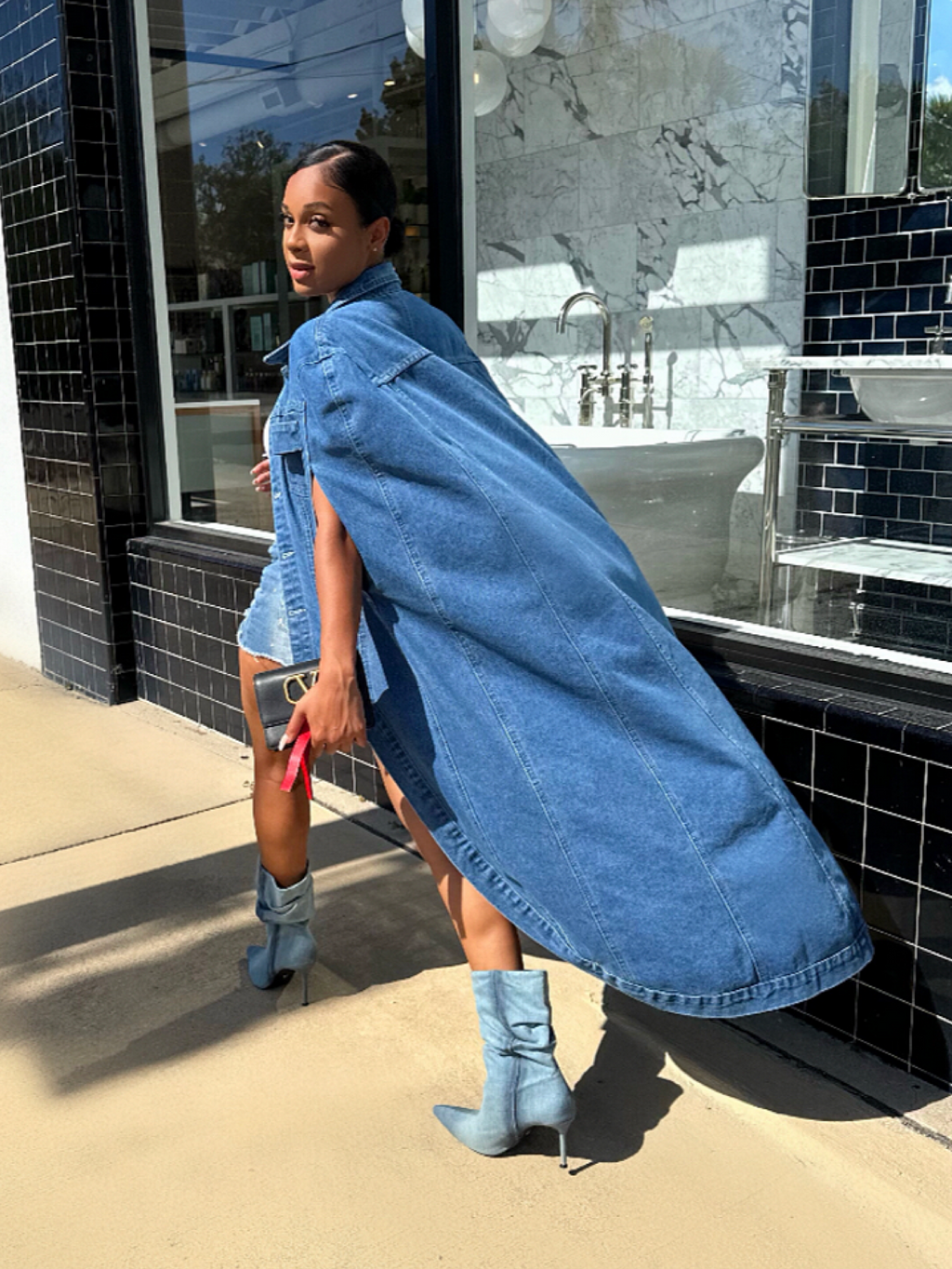 Denim Capelet