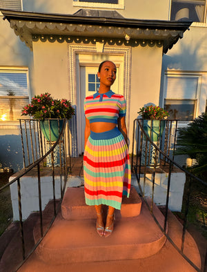 That Girl Skirt Set BLUE
