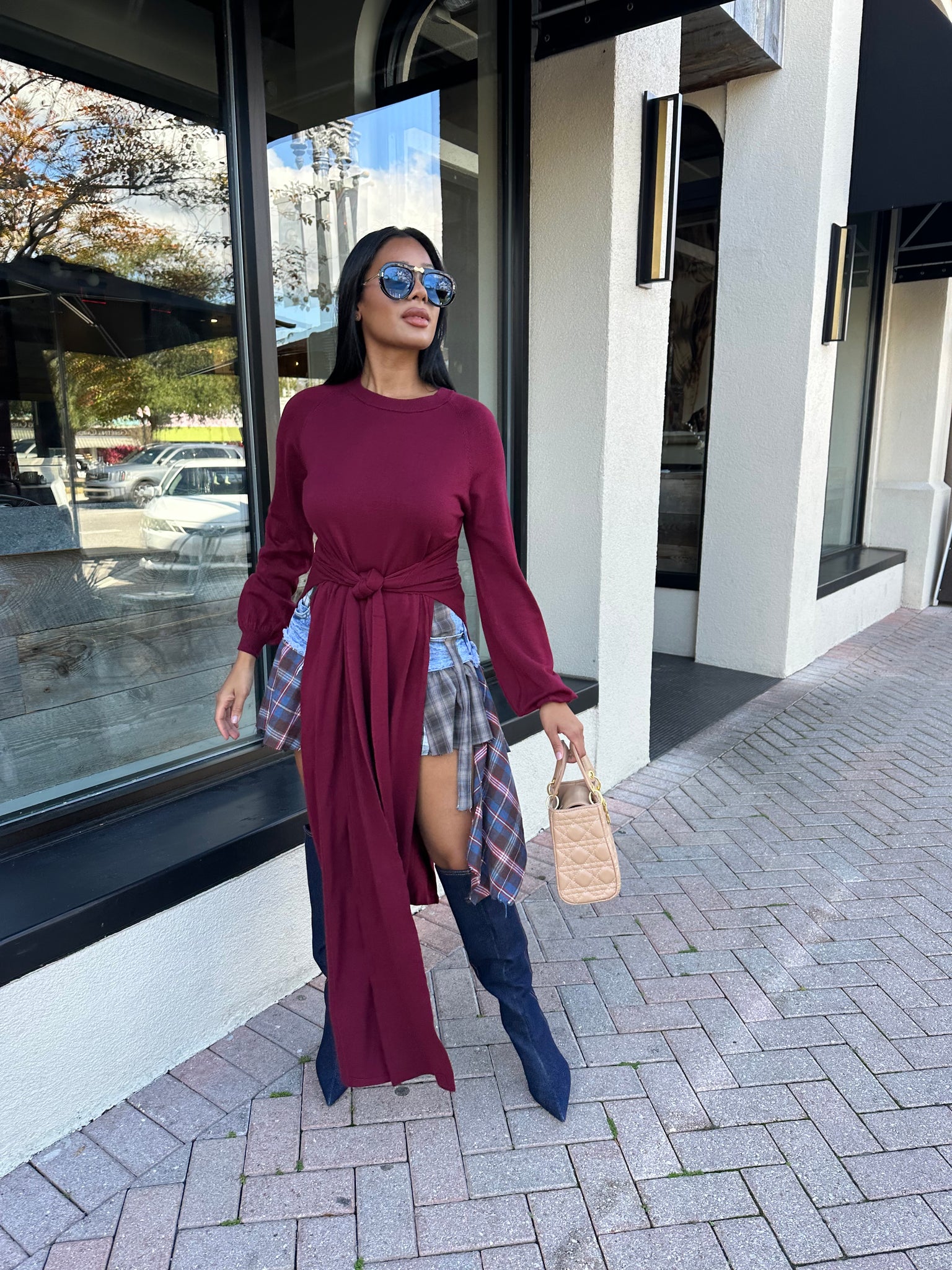 Right Vibes Burgundy