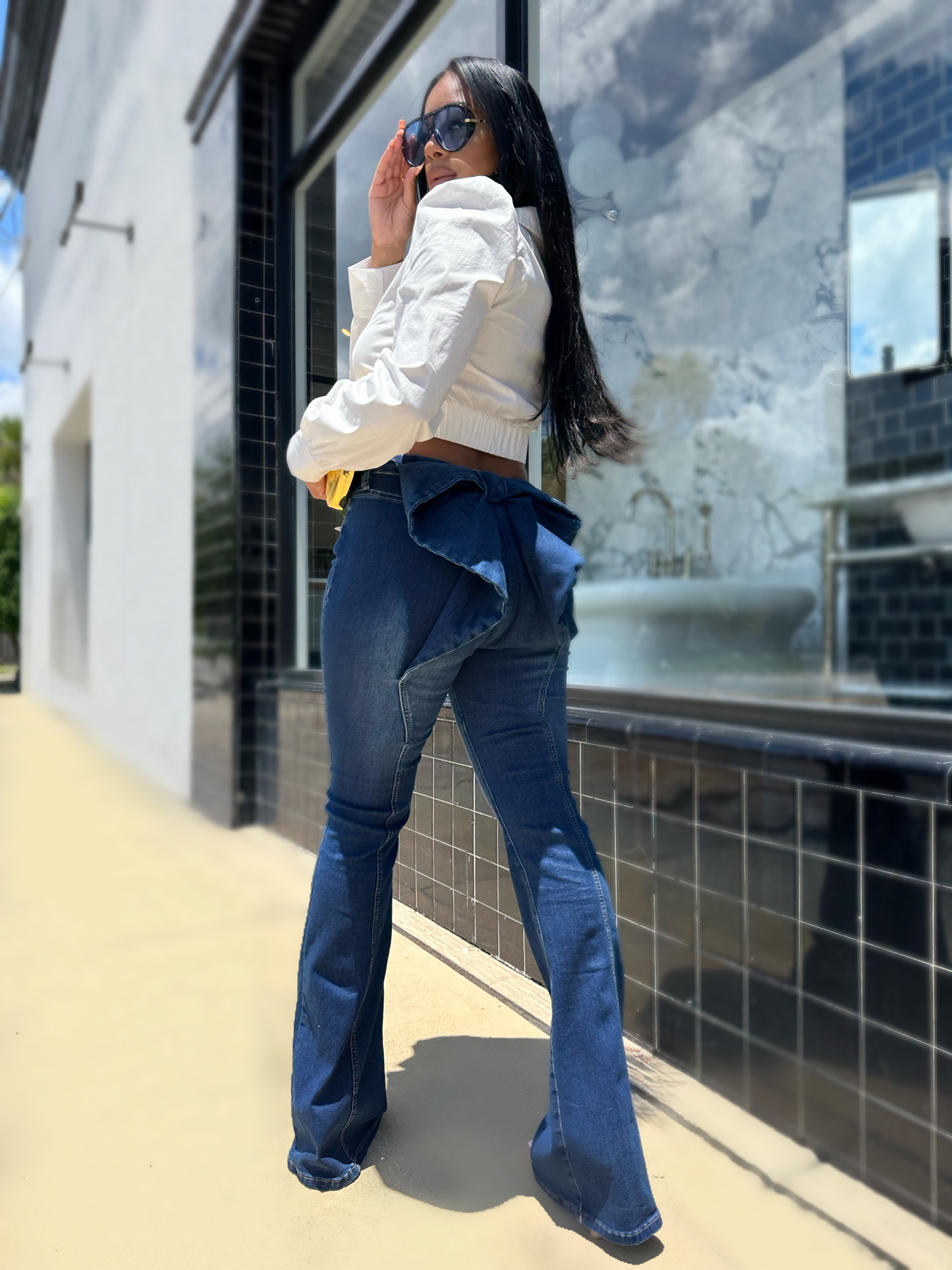 BBL Bow Jeans