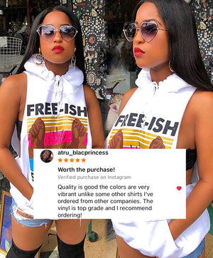 JUNETEENTH Free-ish Raw Cut Hoodie **SHIPS 5/28