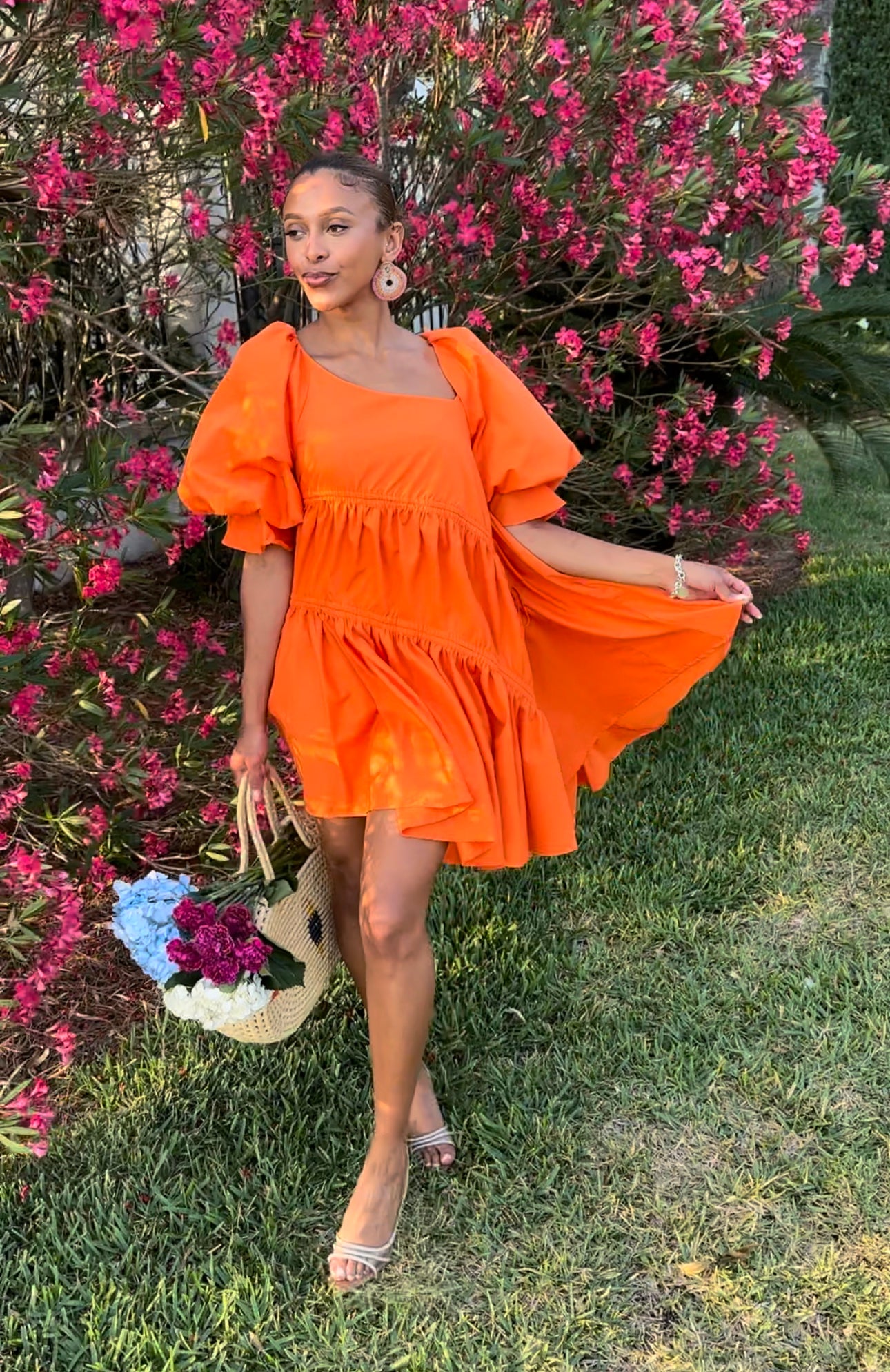 Babydoll Dress ORANGE Small 2-4 FINAL SALE Babydoll Dress ORANGE Small 2-4 FINAL SALE