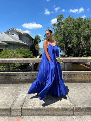 Ghana Dreaming Maxi (Royal Blue)