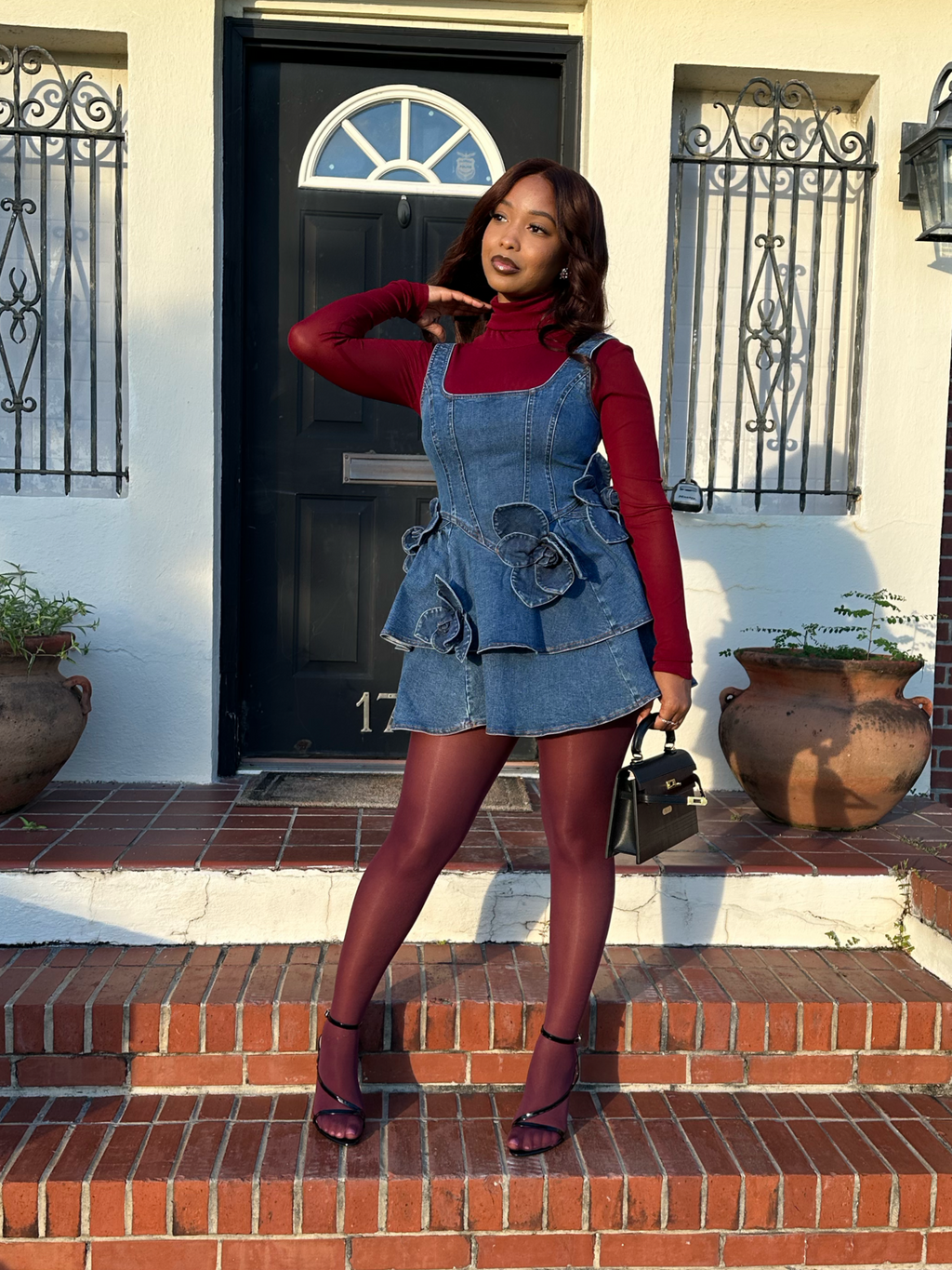 Rosetta Denim Top/Mini