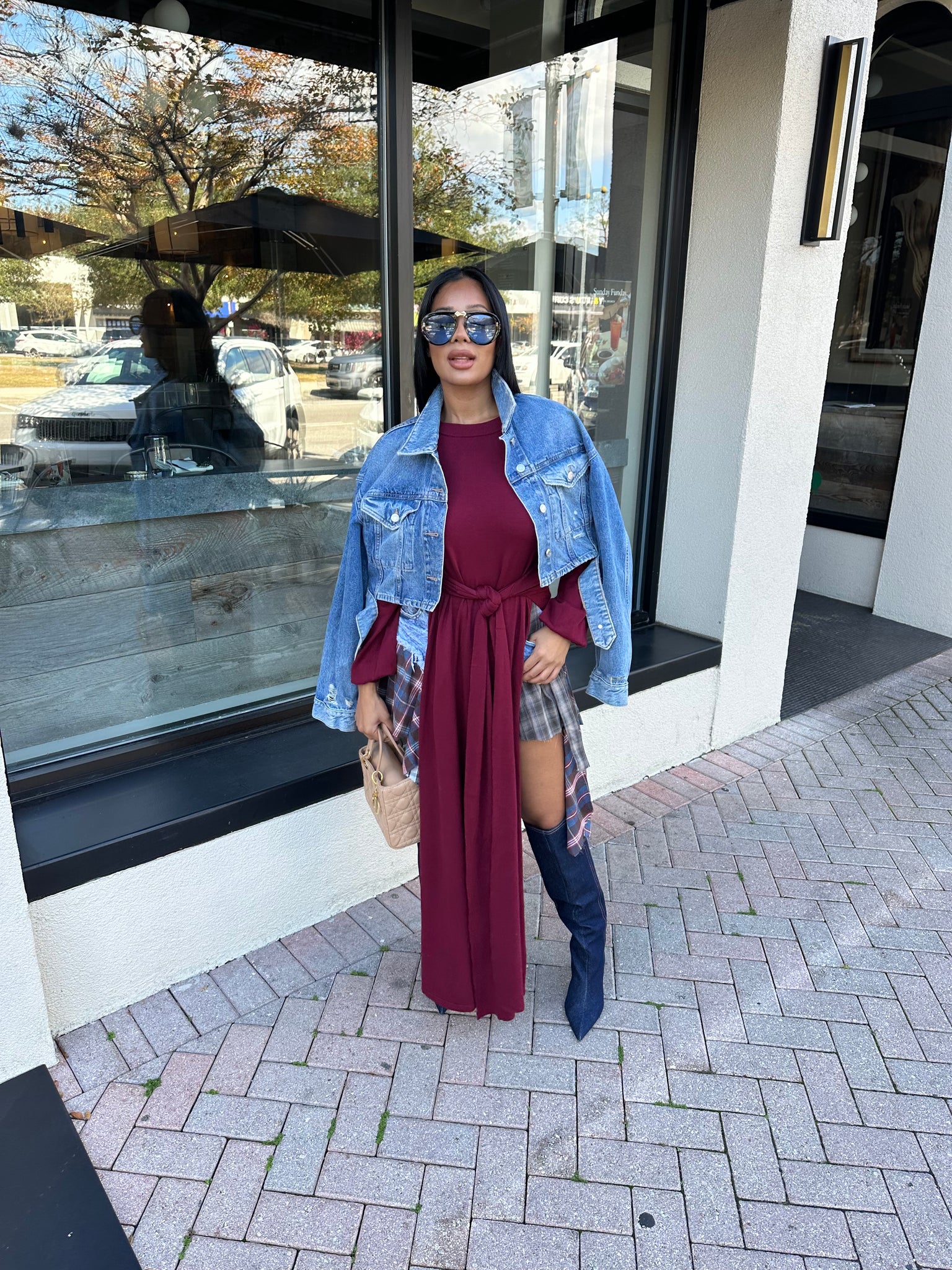 Right Vibes Burgundy