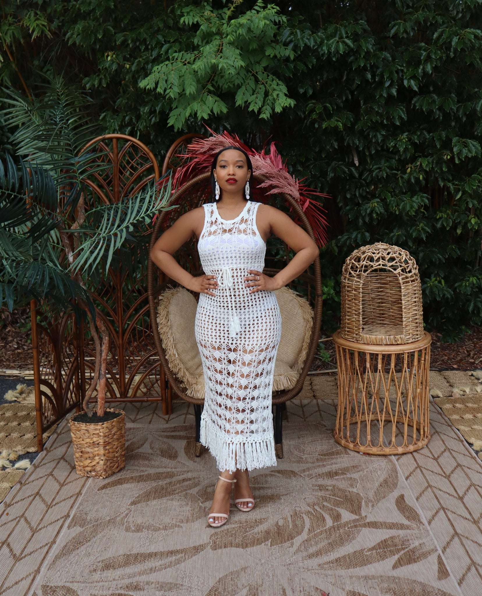 All White Now Crochet Dress Small fits up to 5/6 All White Now Crochet Dress Small fits up to 5/6