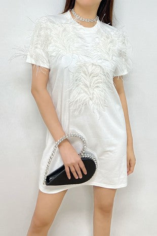 feather shirt dress Vidal Shirt Dress XS / Rise