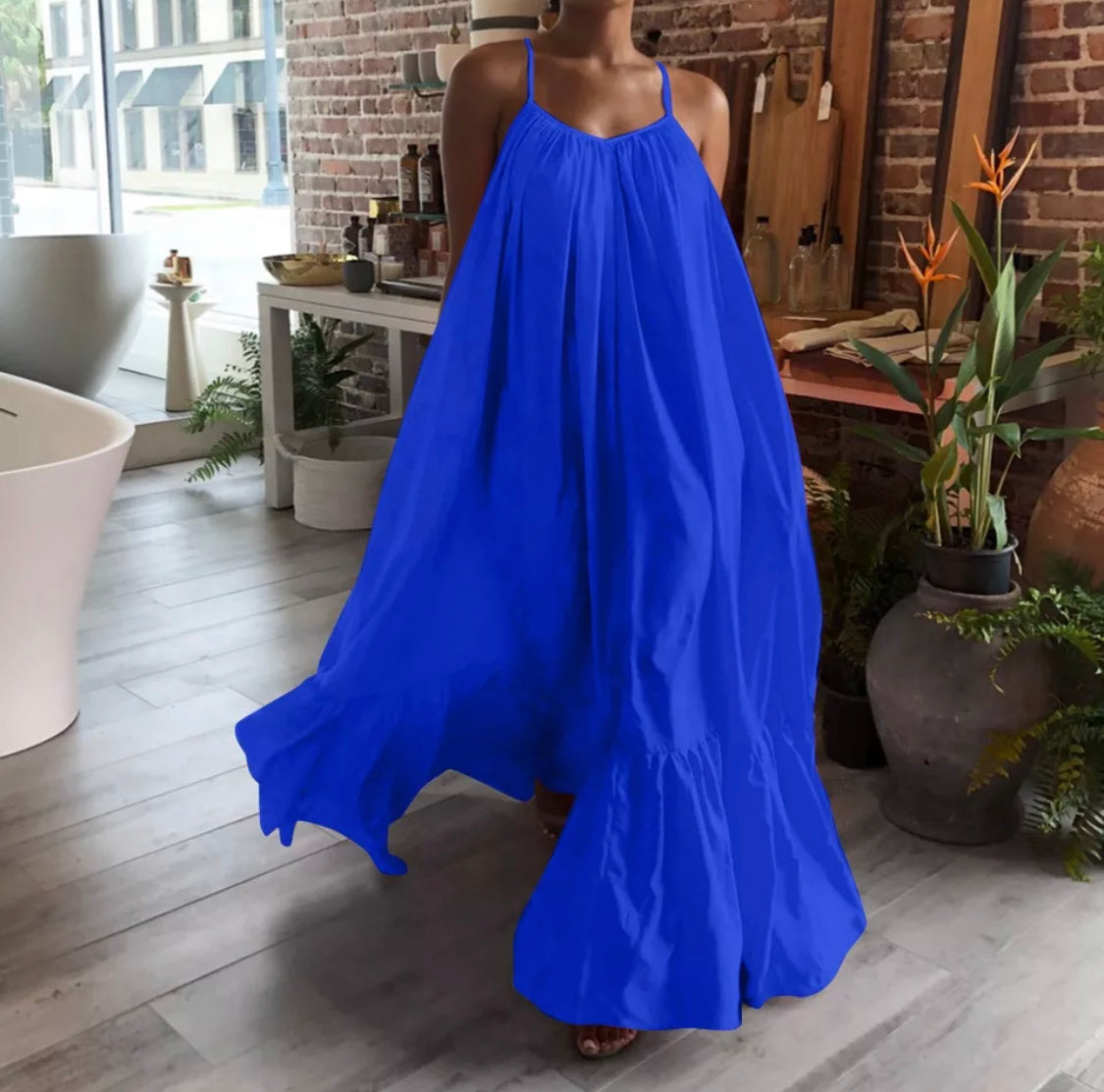 Ghana Dreaming Maxi (Royal Blue) Medium 10-12 Ghana Dreaming Maxi (Royal Blue) Medium 10-12