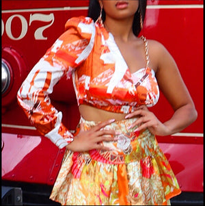Canal St. Tiered Skirt Set Final Sale