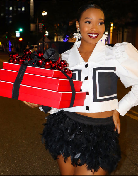 Prancer Feather Skirt BLACK – Meow and Barks Boutique