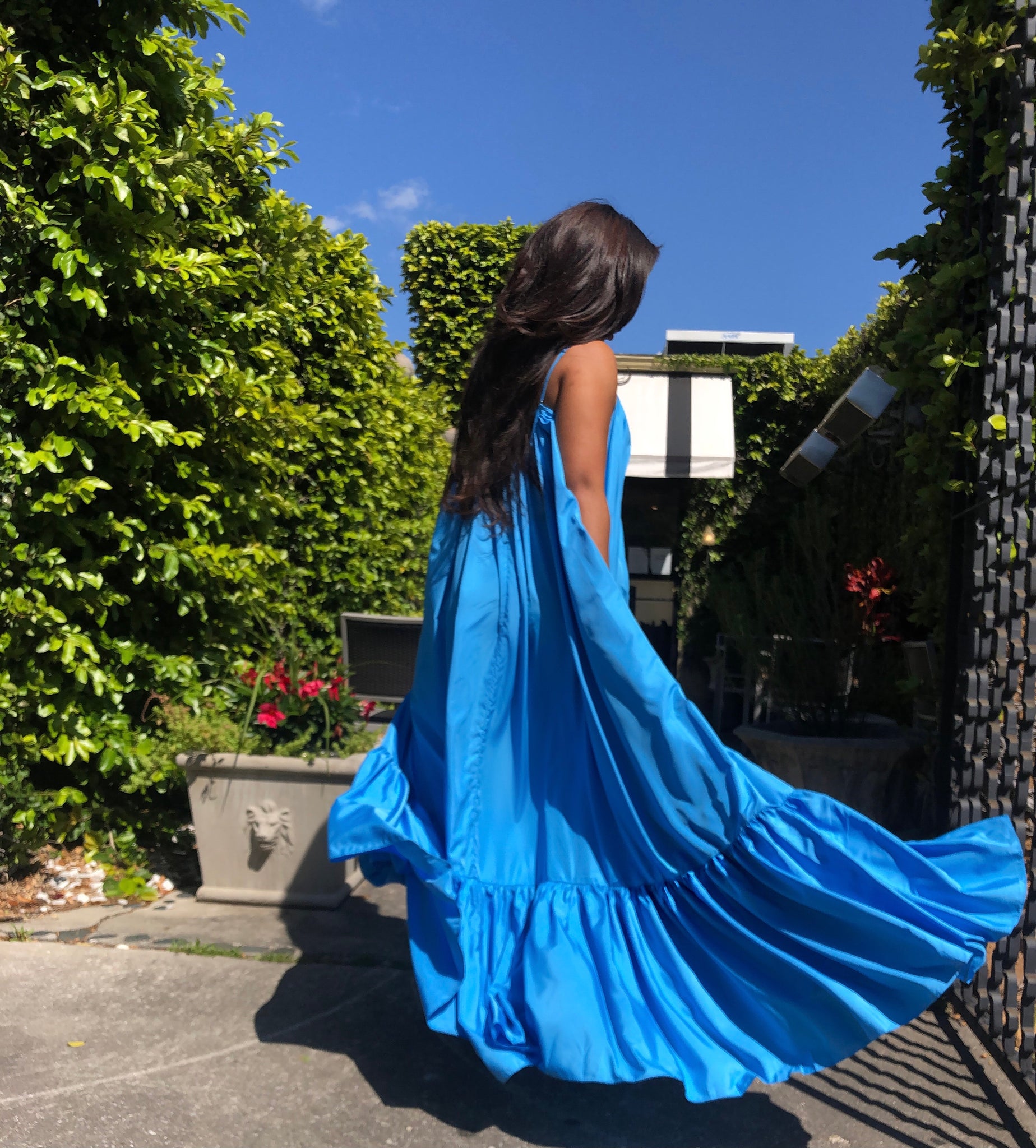Ghana Dreaming Maxi (Santorini Blue)