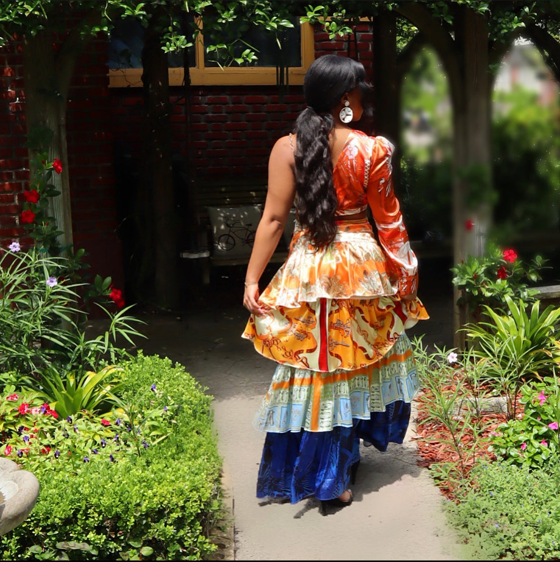 Canal St. Tiered Skirt Set Final Sale